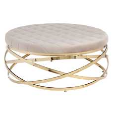 MESA CENTRO TAUPE SALÓN 110 X 110 X 43 CM