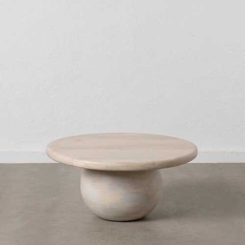 MESA CENTRO BLANCO MADERA-MDF SALÓN 75 X 75 X 35 CM