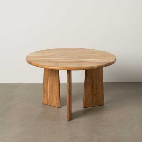 MESA CENTRO NATURAL MADERA DE MANGO 75 X 75 X 45 CM