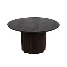 MESA CENTRO MARRÓN MADERA DE MANGO SALÓN 75 X 75 X 40 CM