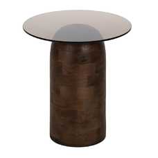 MESA CENTRO MIEL MADERA DE MANGO 50 X 50 X 56 CM