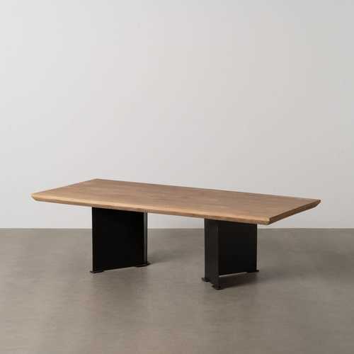 MESA CENTRO NATURAL MADERA-HIERRO SALÓN 150 X 70 X 43 CM