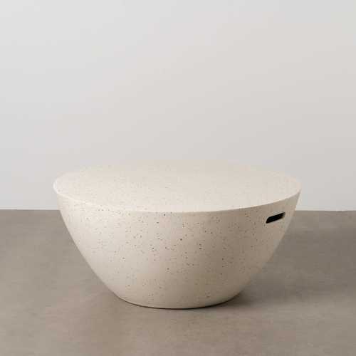 MESA CENTRO BLANCO FIBRA DE MAGNESIO 90 X 90 X 40 CM