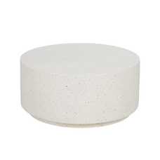 MESA CENTRO BLANCO FIBRA DE MAGNESIO 90 X 90 X 40 CM