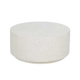 MESA CENTRO BLANCO FIBRA DE MAGNESIO 90 X 90 X 40 CM