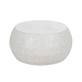 MESA CENTRO BEIGE CEMENTO 92 X 92 X 45 CM