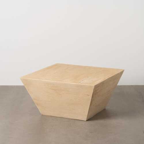 MESA CENTRO BEIGE MAGNESIO 80 X 80 X 40 CM