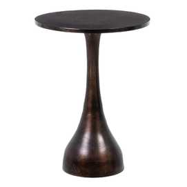 MESA AUXILIAR COBRE ALUMINIO SALÓN 45 X 45 X 62 CM