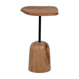 MESA AUXILIAR NATURAL MADERA DE ACACIA 35 X 35 X 55 CM
