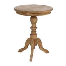 MESA AUXILIAR NATURAL MADERA MINDI SALÓN 50 X 50 X 64 CM