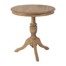 MESA AUXILIAR NATURAL MADERA MINDI SALÓN 70 X 70 X 77 CM