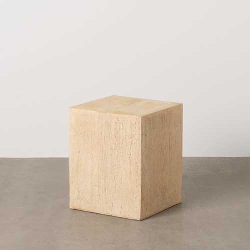 MESA AUXILIAR BEIGE MAGNESIO 37 X 37 X 46,50 CM