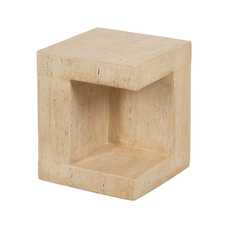 MESA AUXILIAR BEIGE MAGNESIO 38,50 X 38,50 X 46 CM