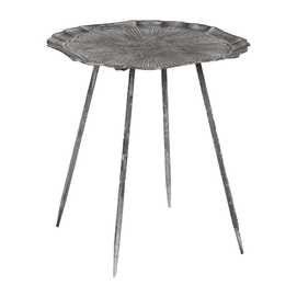 MESITA GRIS METAL 55 X 55 X 61 CM
