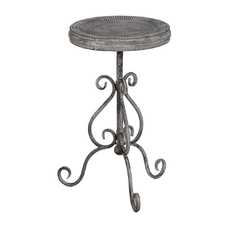 MESITA GRIS METAL 36 X 36 X 61 CM MESITA GRIS METAL 36 X 36 X 61 CM