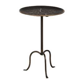 MESITA ORO VIEJO METAL 43 X 43 X 62 CM