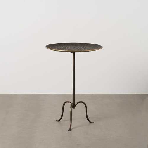 MESITA ORO VIEJO METAL 50 X 50 X 71 CM