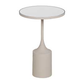 MESITA BLANCO METAL-ESPEJO 35 X 35 X 52 CM