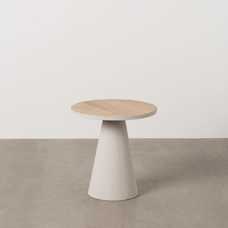 MESITA NATURAL-BLANCO DM-METAL 40,50 X 40,50 X 42,50 CM MESITA NATURAL-BLANCO DM-METAL 40,50 X 40,50 X 42,50 CM