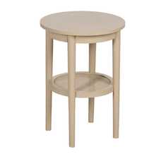 MESA AUXILIAR CREMA DM 40 X 40 X 56 CM