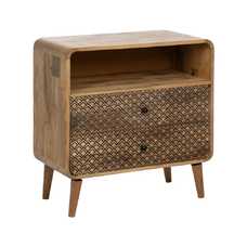 MESITA NATURAL MADERA DE MANGO 70,50 X 35 X 71 CM