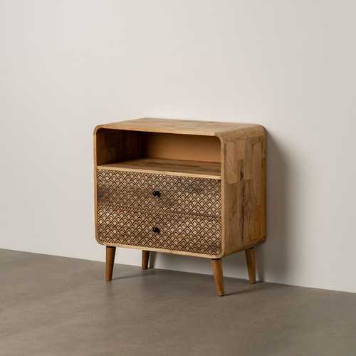 MESITA NATURAL MADERA DE MANGO 70,50 X 35 X 71 CM