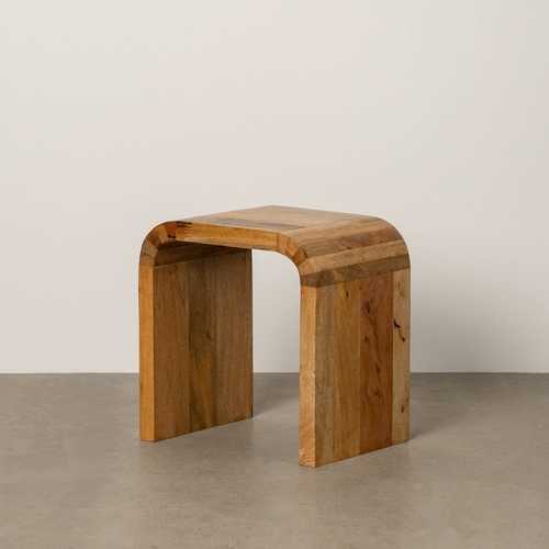 MESITA NATURAL MADERA DE MANGO 41 X 30 X 42 CM