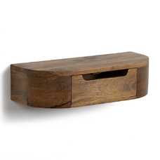 MESITA FLOTANTE MIEL MADERA DE MANGO 50 X 20 X 13 CM MESITA FLOTANTE MIEL MADERA DE MANGO 50 X 20 X 13 CM