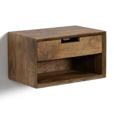 MESITA FLOTANTE MIEL MADERA DE MANGO 40 X 25 X 22 CM MESITA FLOTANTE MIEL MADERA DE MANGO 40 X 25 X 22 CM