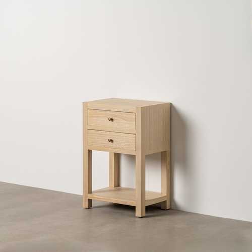 MESITA NATURAL DM-MADERA 45 X 30 X 66 CM