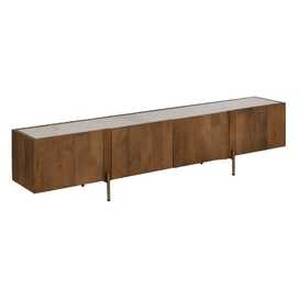 MUEBLE TV BLANCO-NATURAL MÁRMOL/MADERA 200 X 35 X 46 CM