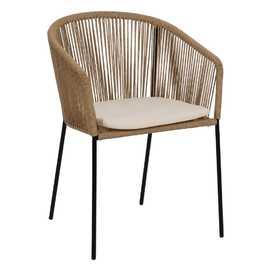 SILLA NATURAL PE-ACERO SALÓN 55 X 54 X 79 CM