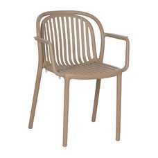 SILLA BEIGE POLIPROPILENO CONTRACT 57 X 57 X 78 CM