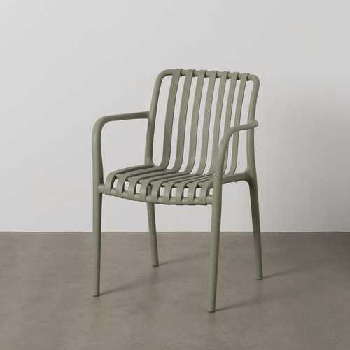 SILLA VERDE POLIPROPILENO EXTERIOR 56 X 57 X 81 CM