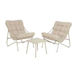 CONJUNTO JARDÍN BEIGE ACERO EXTERIOR 1 CM