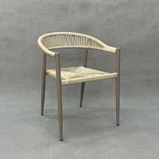 SILLA NATURAL-GRIS PE-ALUMINIO EXTERIOR 57,50 X 56 X 74 CM SILLA NATURAL-GRIS PE-ALUMINIO EXTERIOR 57,50 X 56 X 74 CM