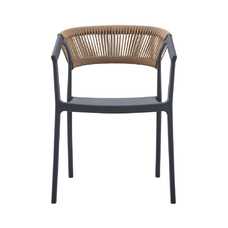 SILLA NATURAL-NEGRO 56 X 52 X 76 CM SILLA NATURAL-NEGRO 56 X 52 X 76 CM