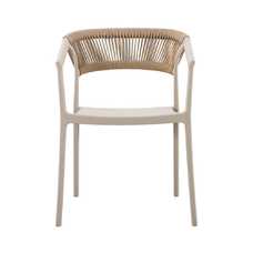 SILLA BEIGE 56 X 52 X 76 CM