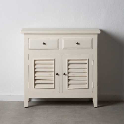APARADOR BLANCO ROTO MADERA MINDI SALÓN 83 X 40 X 81 CM
