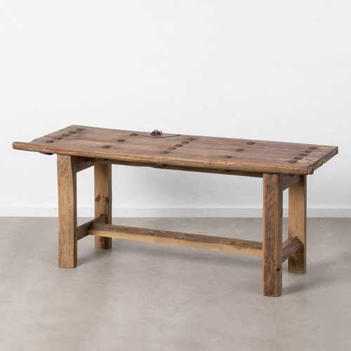 MUEBLE RECIBIDOR NATURAL MADERA DE OLMO 180 X 60 X 76 CM