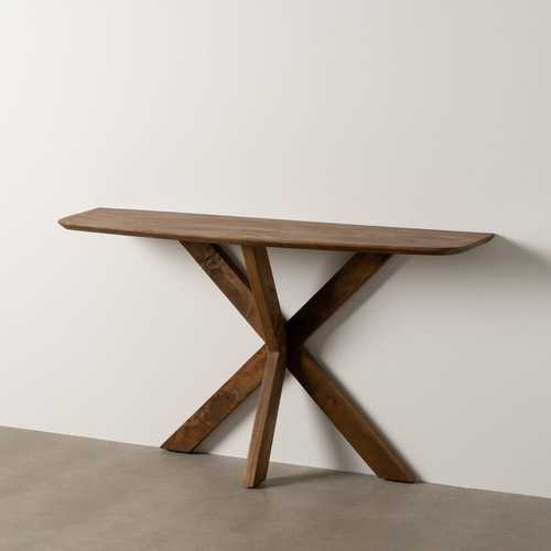 CONSOLA MIEL MADERA DE MANGO DECORACIÓN 130 X 35 X 76 CM