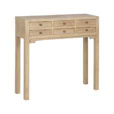 CONSOLA NATURAL DM-MADERA 85 X 26 X 85 CM CONSOLA NATURAL DM-MADERA 85 X 26 X 85 CM