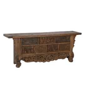 APARADOR NATURAL MADERA SALÓN 220 X 50 X 86 CM