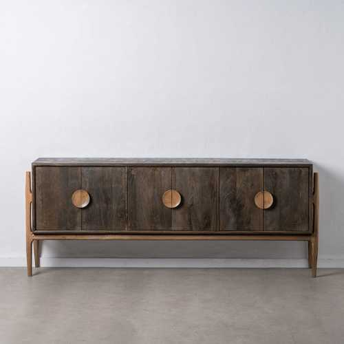APARADOR NATURAL-MARRÓN MADERA DE MANGO 200 X 40 X 80 CM