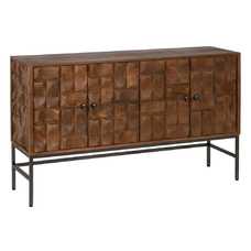 APARADOR MARRÓN MADERA DE MANGO SALÓN 147 X 41 X 87 CM