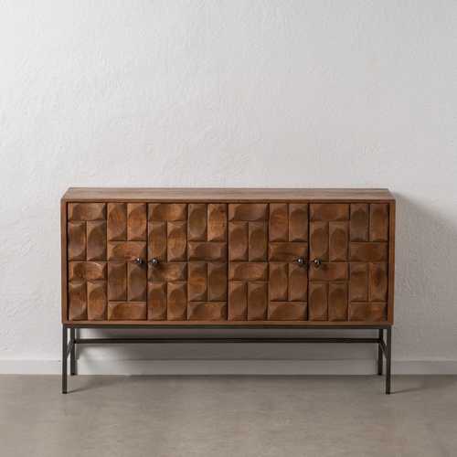 APARADOR MARRÓN MADERA DE MANGO SALÓN 147 X 41 X 87 CM