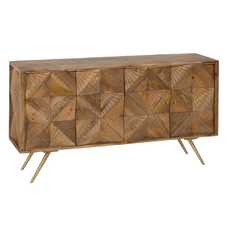 APARADOR NATURAL-ORO MADERA DE MANGO 155 X 42 X 85 CM