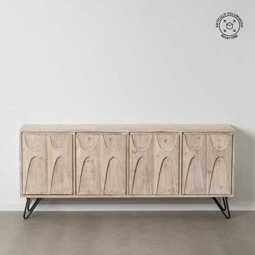 APARADOR BLANCO ROZADO MADERA DE PINO 200 X 40 X 85 CM