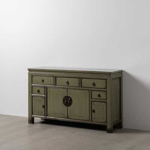 APARADOR VERDE OLIVA MADERA-MDF 140 X 40 X 85 CM