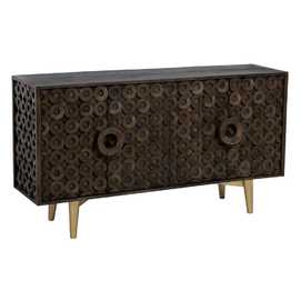 APARADOR MARRÓN MADERA DE MANGO SALÓN 152 X 40 X 82 CM